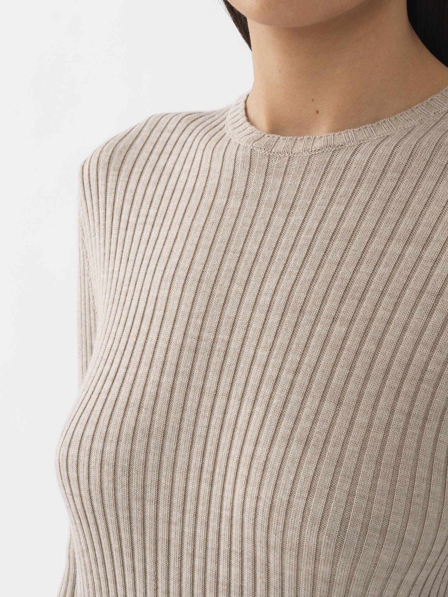 FITTED RIBBED SWEATER - 6