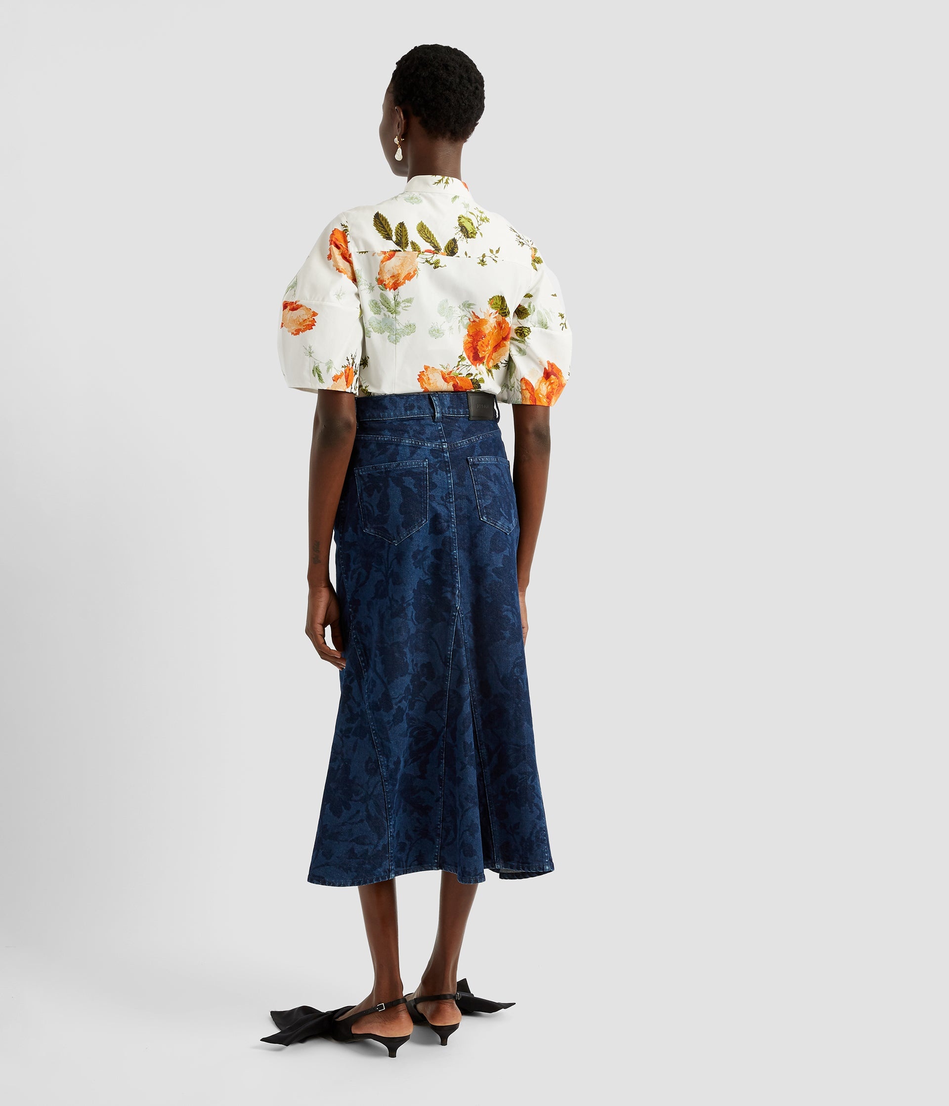VOLUME SHORT SLEEVE BLOUSE - 3