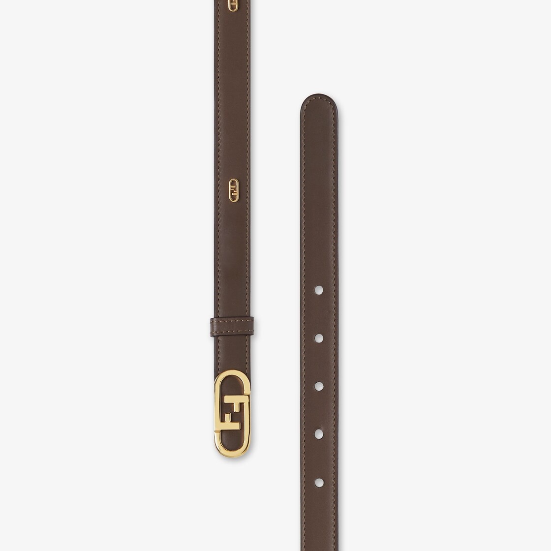Brown leather belt - 2