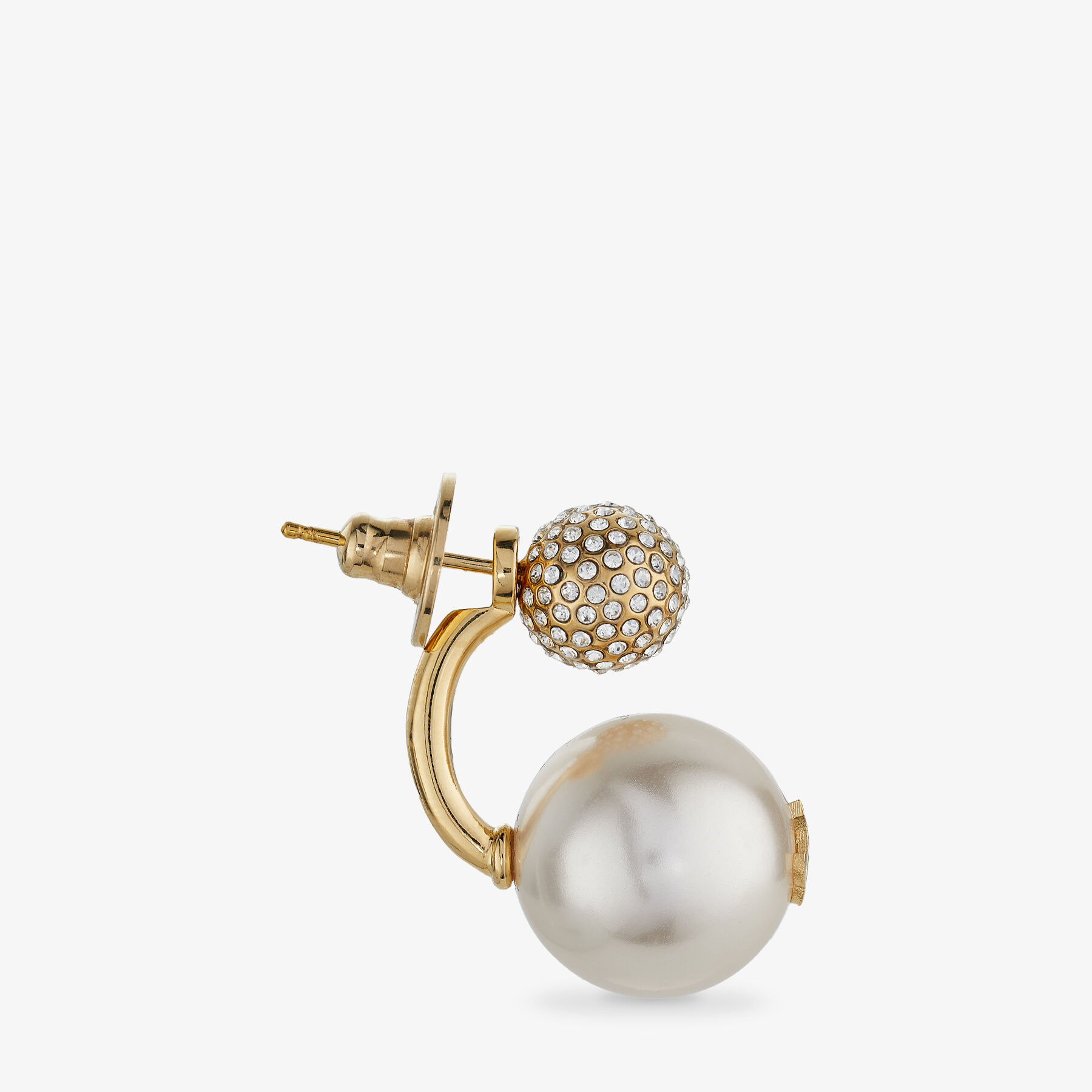 Auri Earring
Gold-Finish Metal Pearl and Crystal Earrings - 3