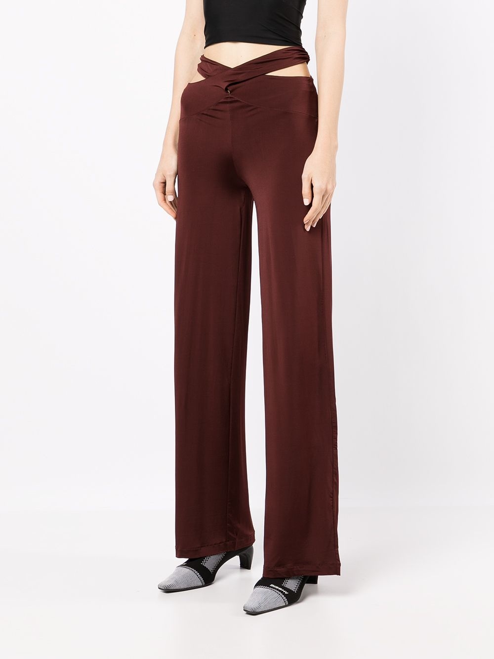 Cross-Waist Fluid trousers - 3