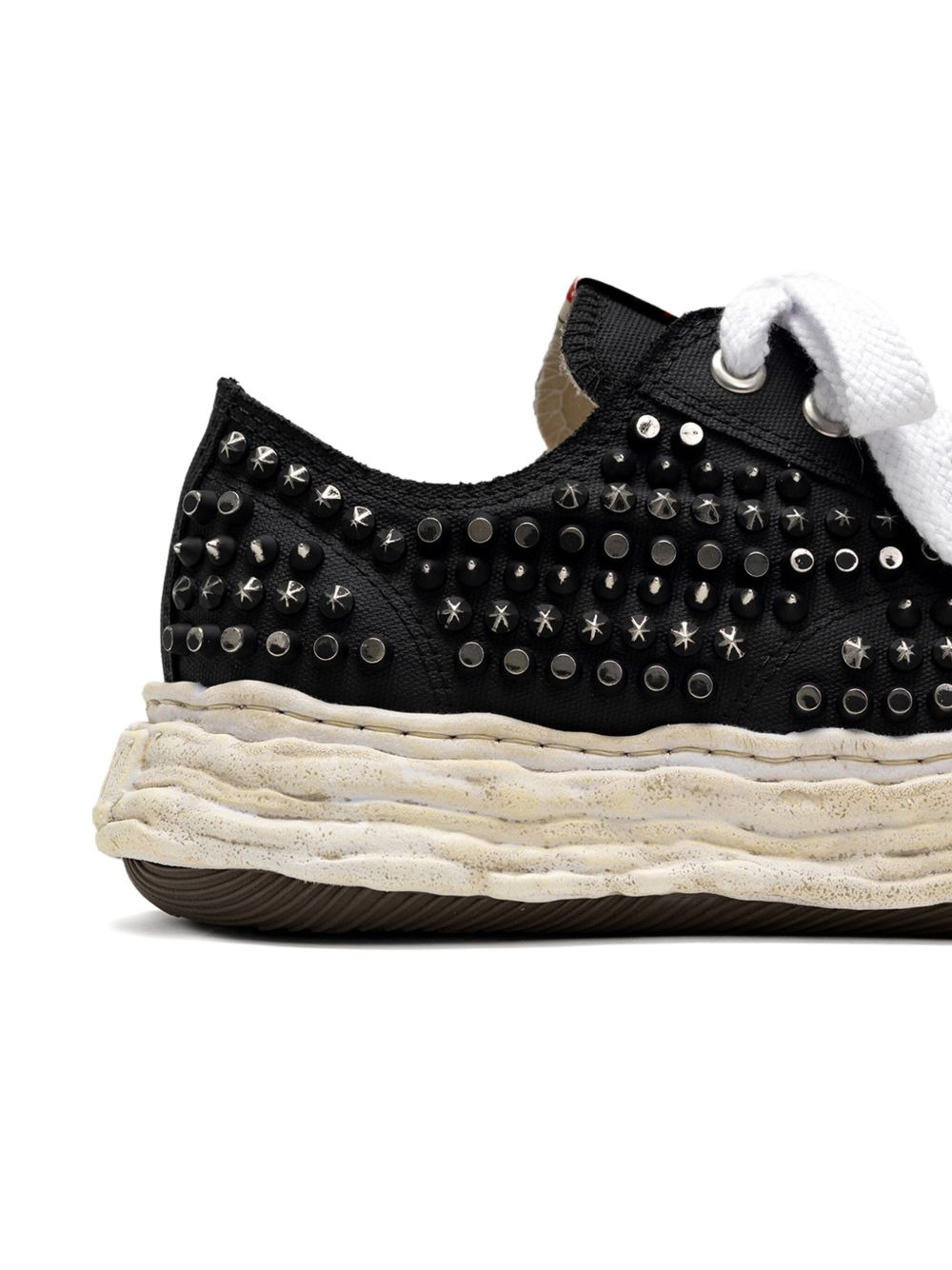 Studded PETERSON23 canvas trainers - 4