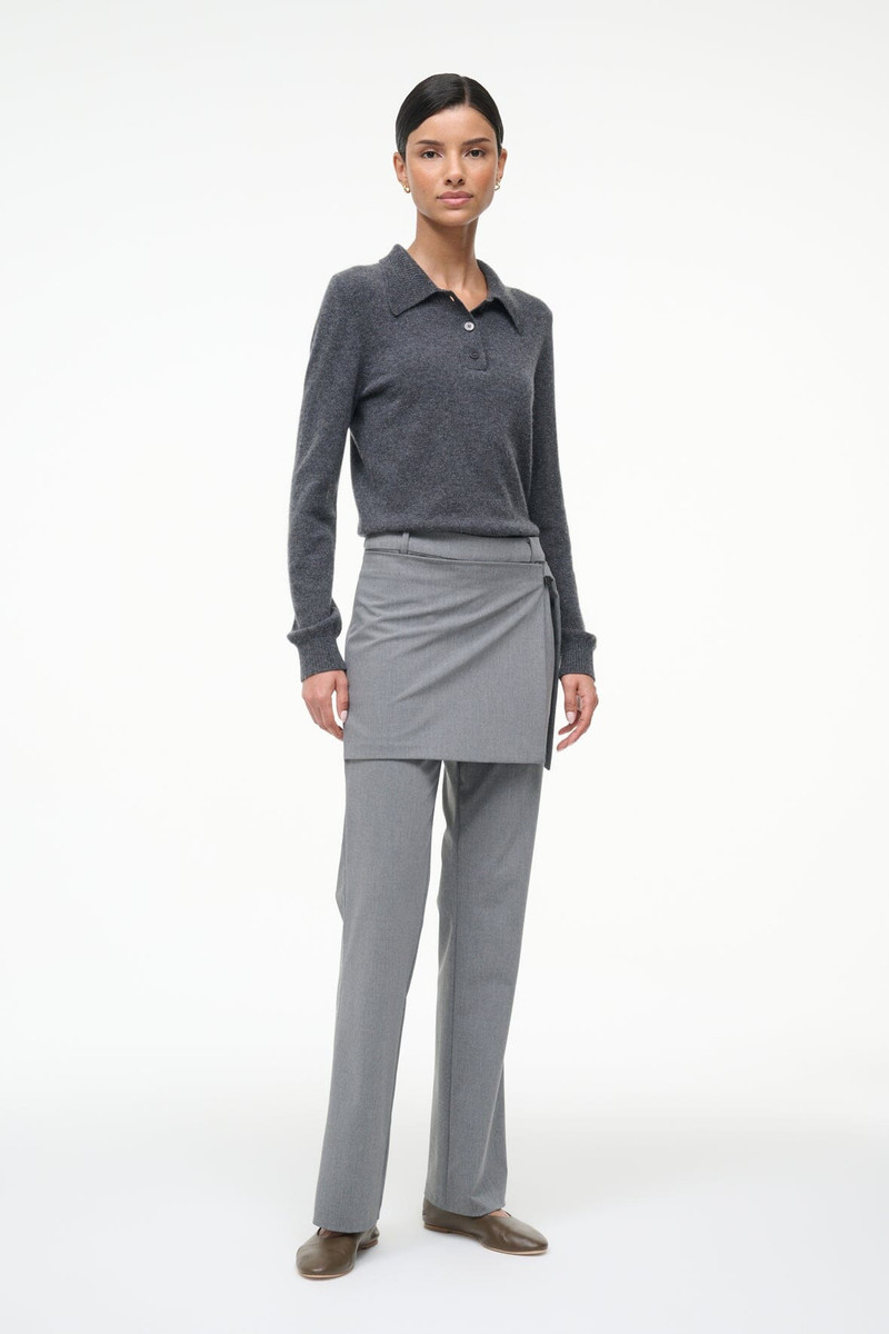 STAUD STAUD GEMMA CASHMERE SWEATER CHARCOAL outlook