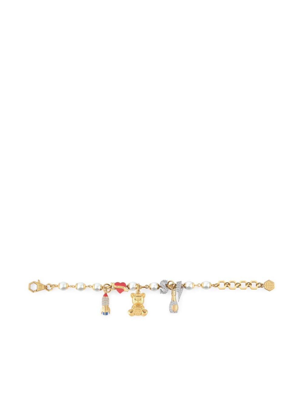 logo charm bracelet - 2