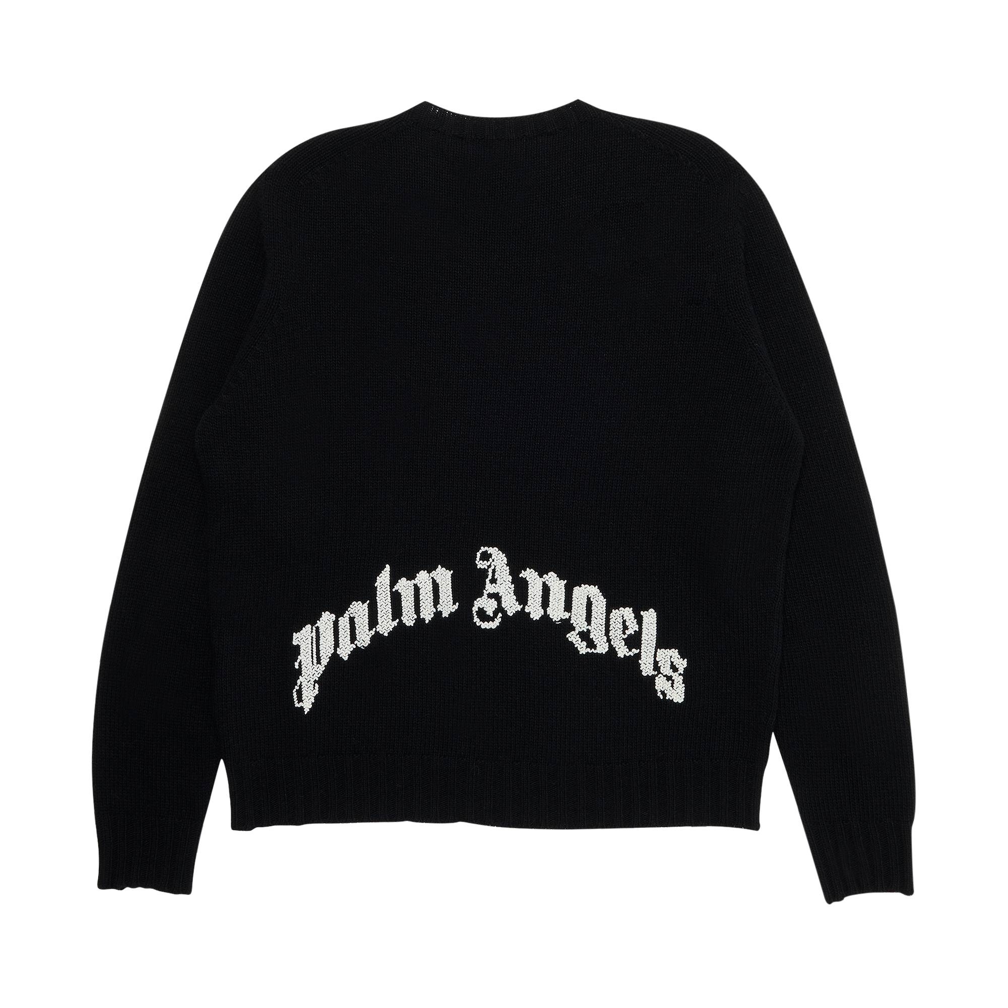 Palm Angels Rec Logo Sweater 'Black/White' - 2