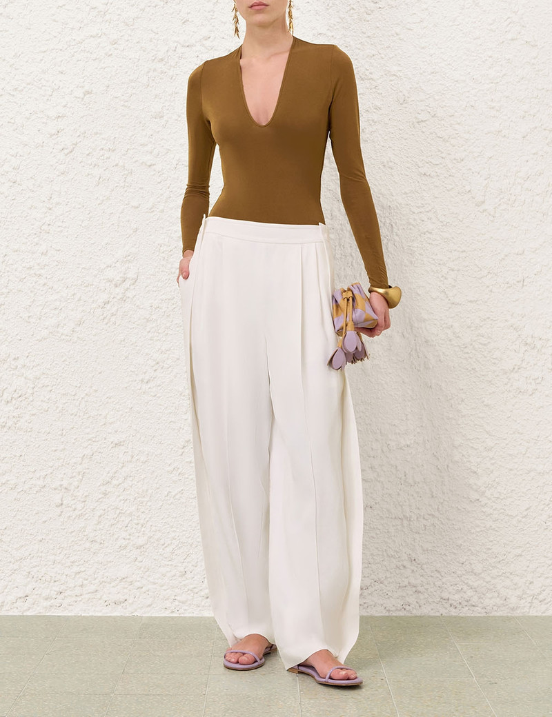 Zimmermann LUNA TWILL BARREL PANT outlook