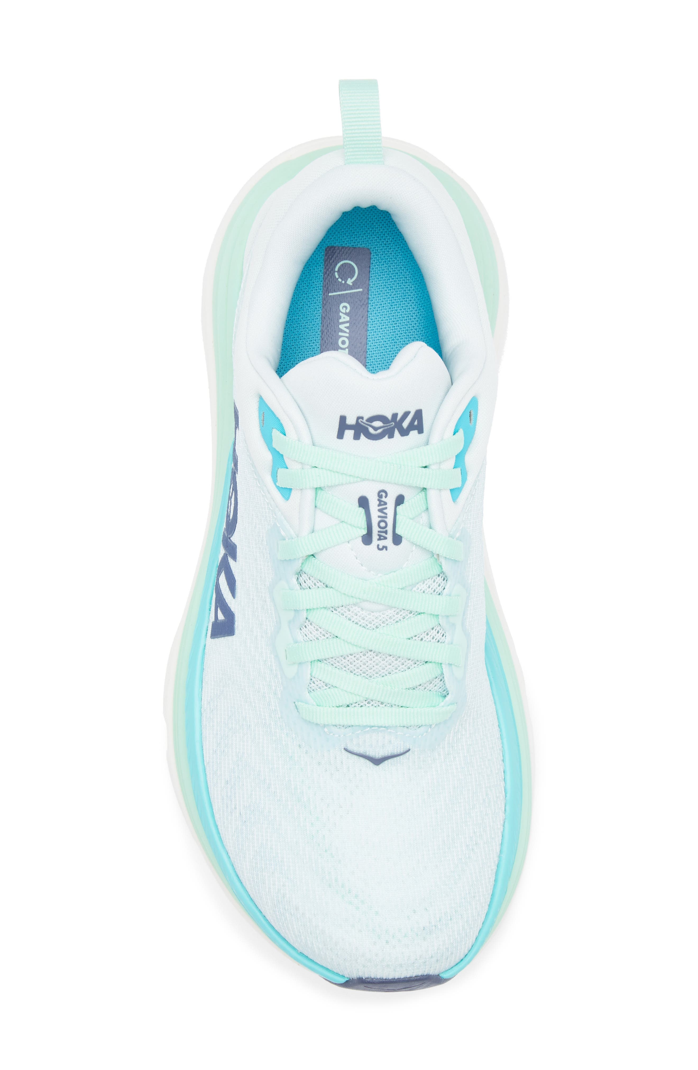 HOKA Gaviota 5 Running Shoe in Snow Melt /Cielo Blue at Nordstrom - 5