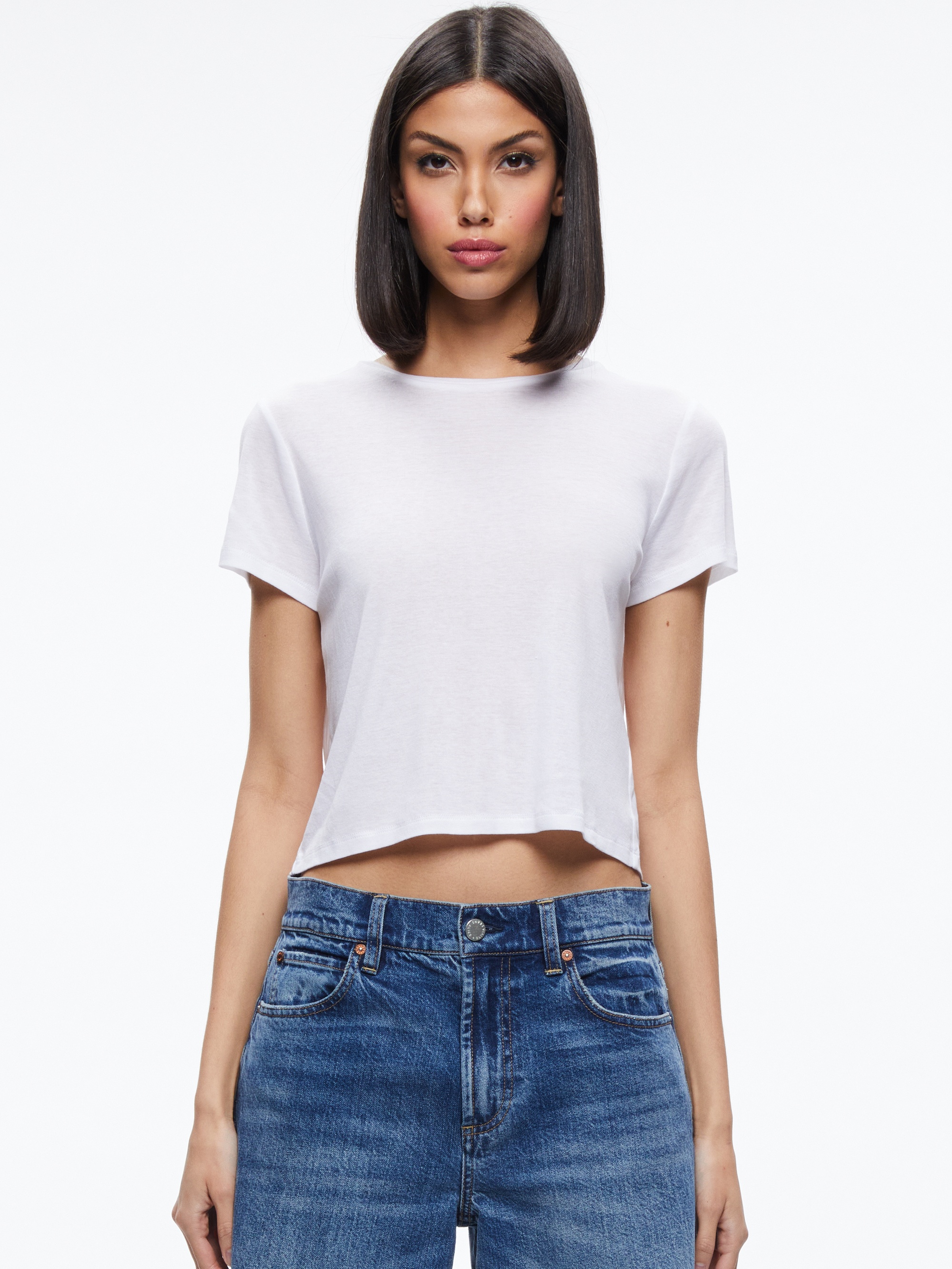 CINDY CLASSIC CROPPED TEE - 2