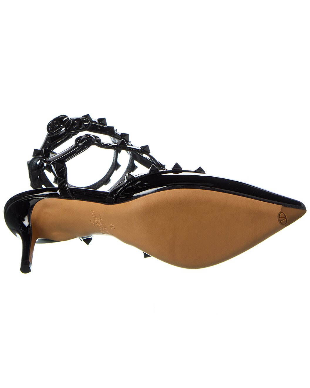 Valentino Rockstud Caged 65 Patent Ankle Strap Pump - 4