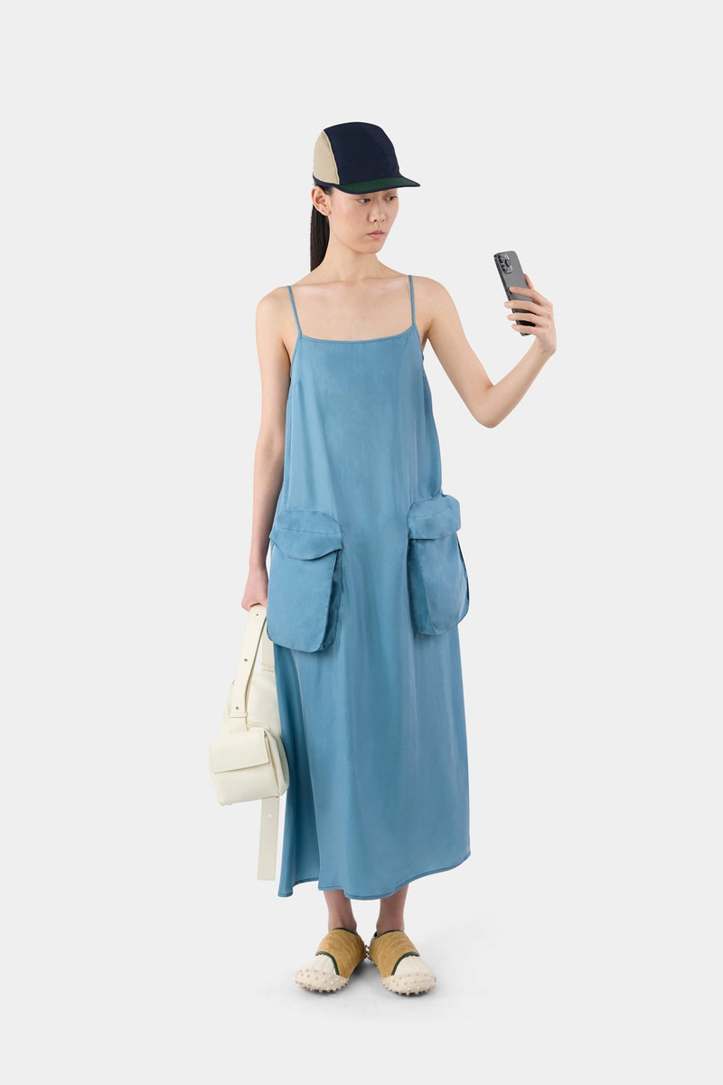 SUNNEI STRAP DRESS / slate blue outlook