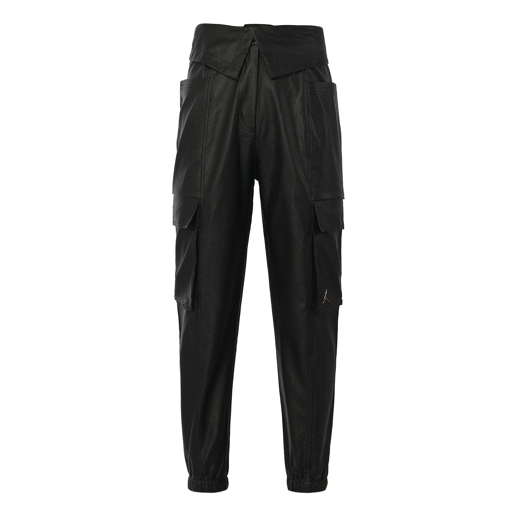 (WMNS) Air Jordan Court-To-Runway High Waist Trousers Black CW6487-010 - 1