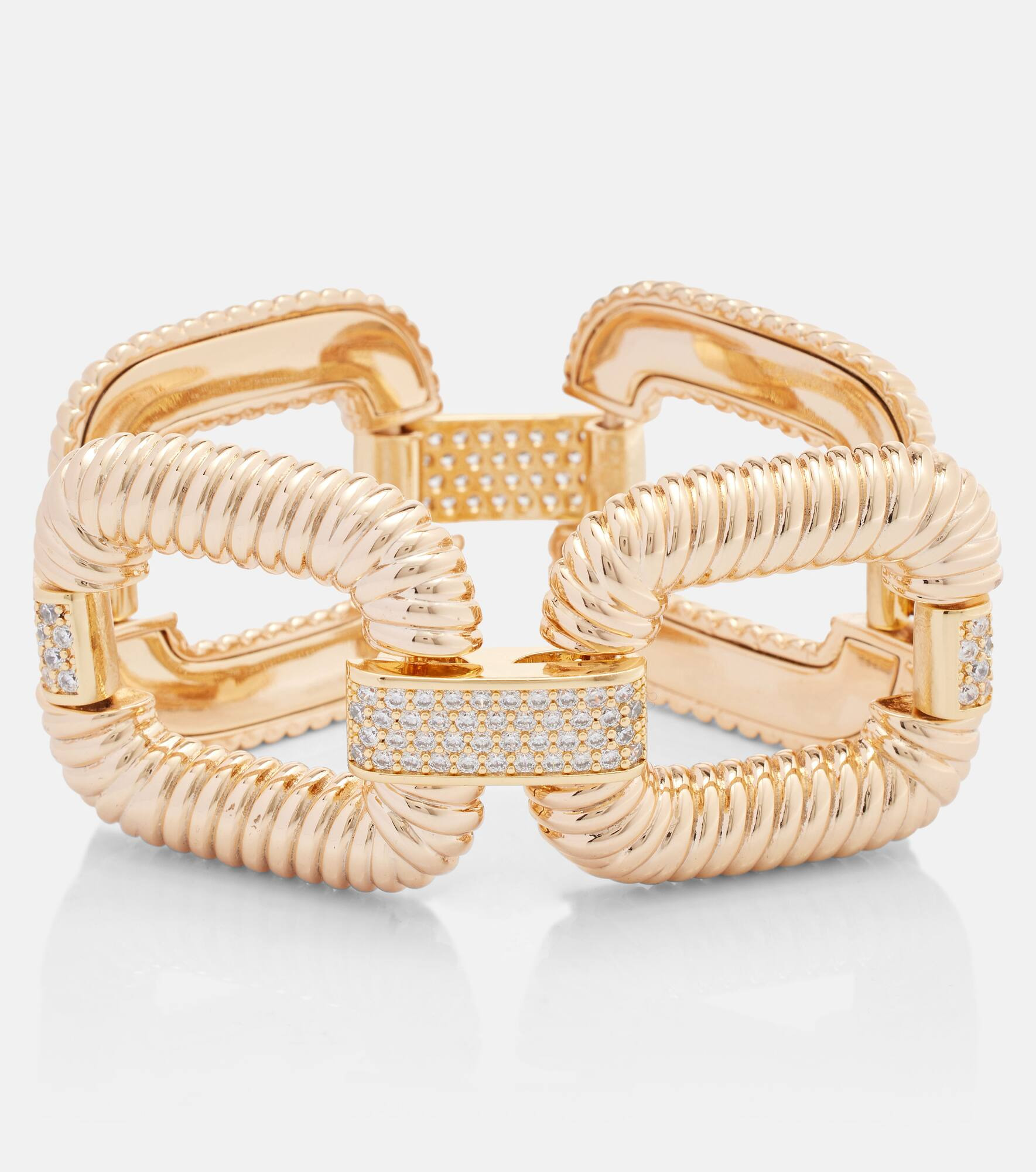 Knocker crystal-embellished bracelet - 2