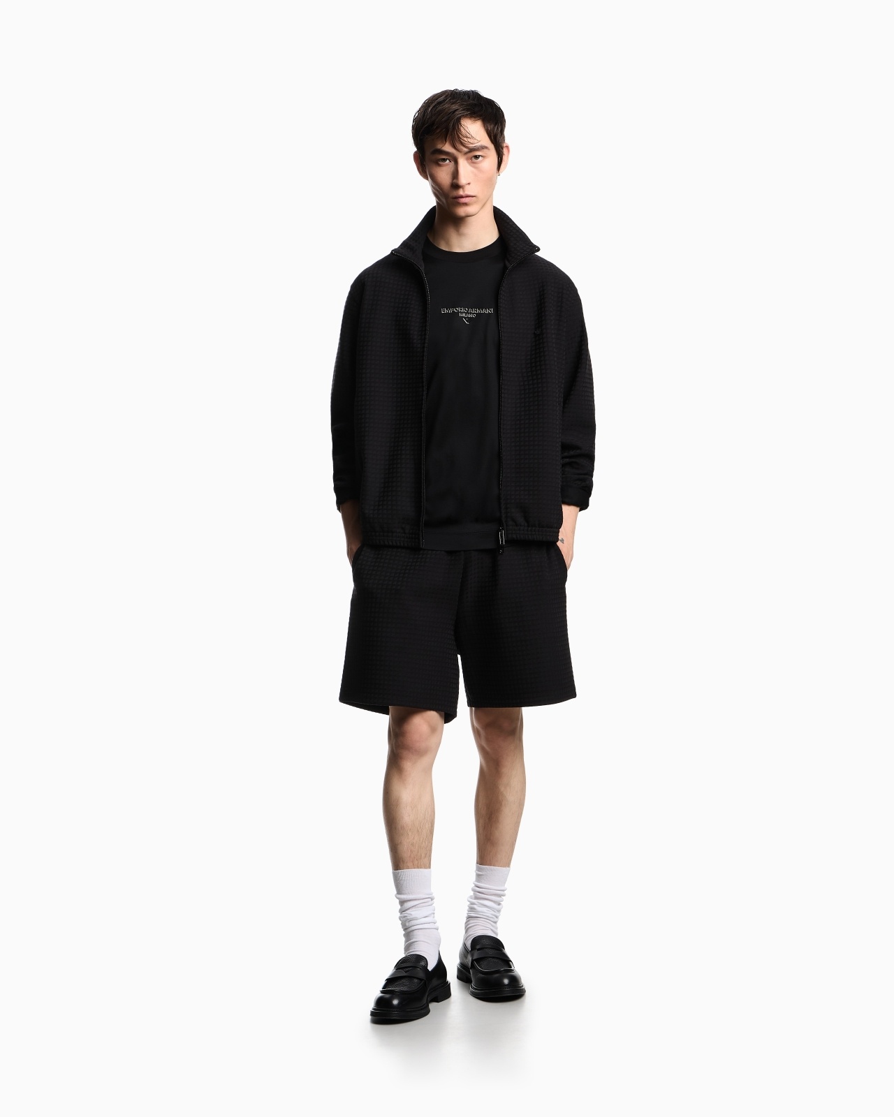 ASV LYOCELL-BLEND JACQUARD JERSEY BERMUDA SHORTS - 2