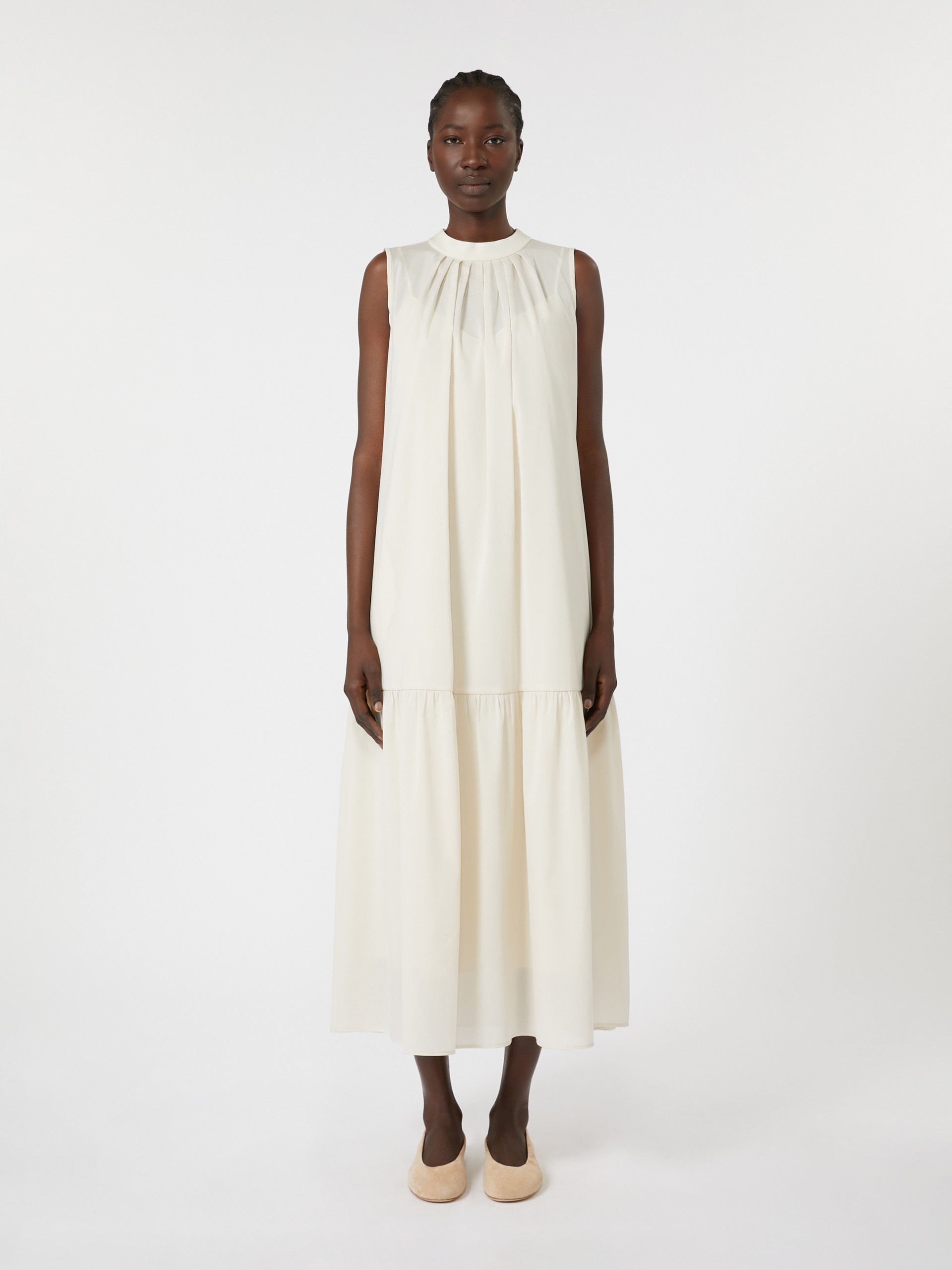 YANG Cotton-blend canvas dress - 3