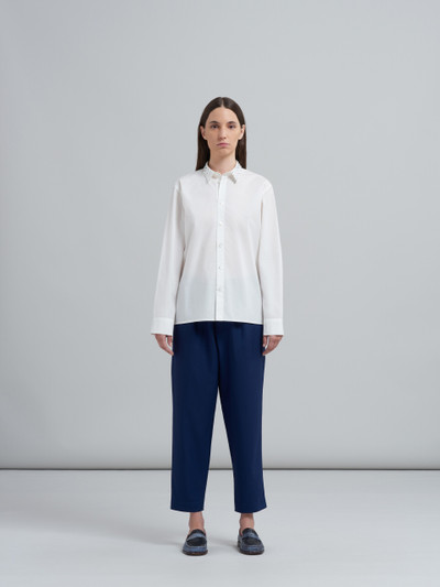 Marni BLUE TROPICAL WOOL TROUSERS outlook