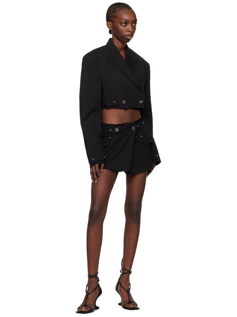 Dion Lee Black Riveted Blazer Miniskirt outlook
