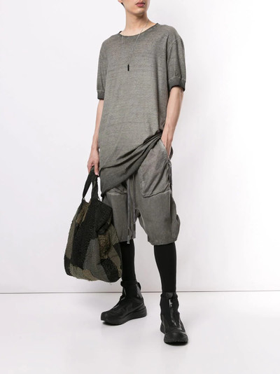 Boris Bidjan Saberi drop-crotch cropped trousers outlook