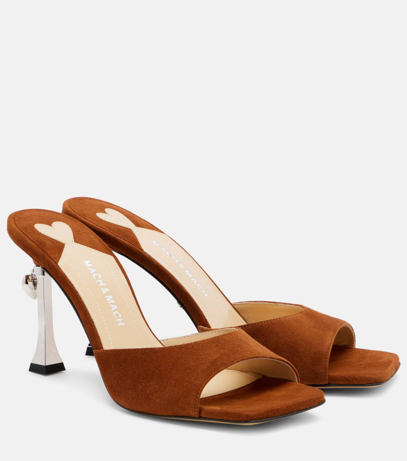 Puffy Heart Ring 95 suede mules 1