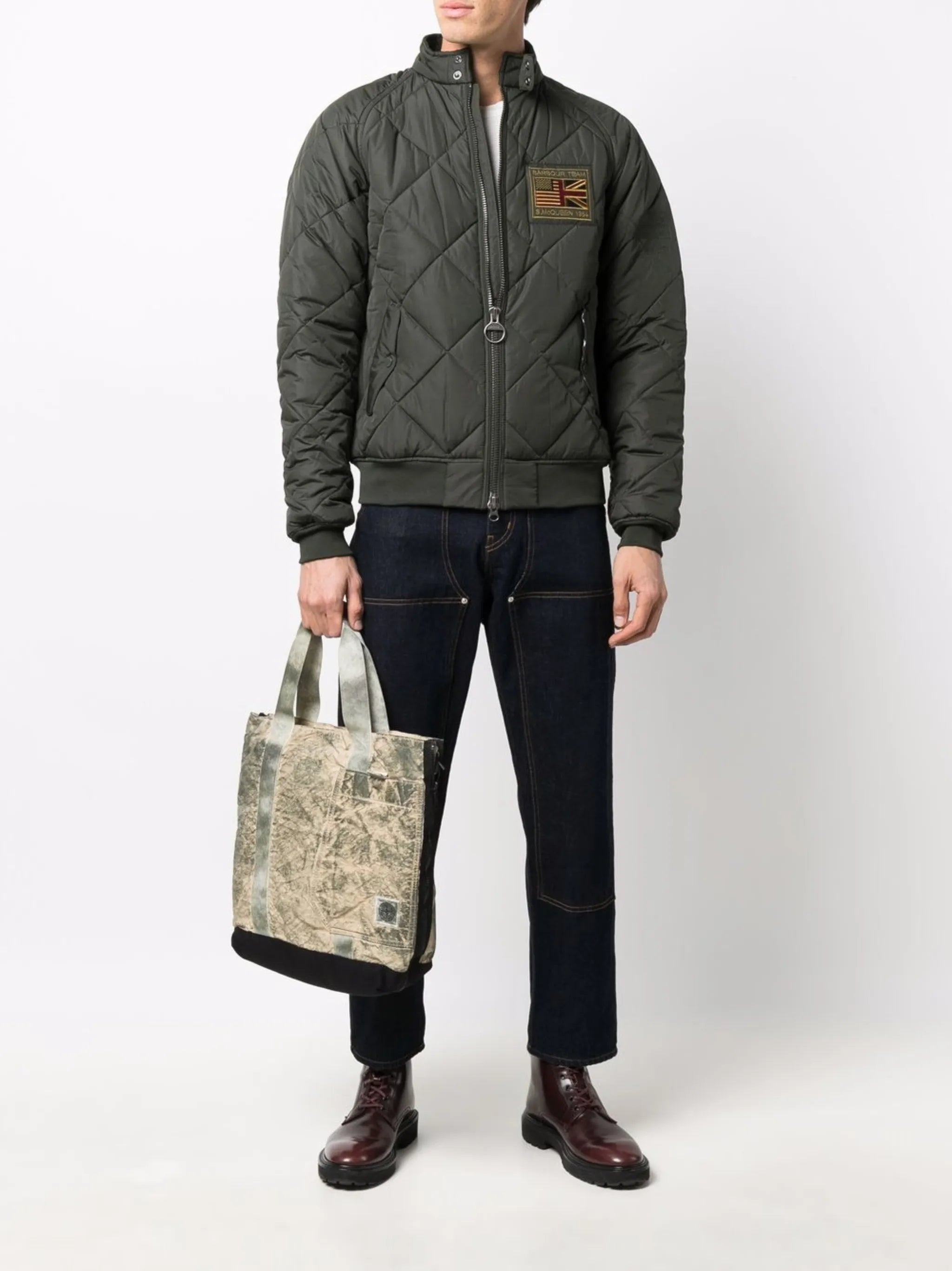 Barbour Logo-patch Zip-up Quilted Jacket - 5
