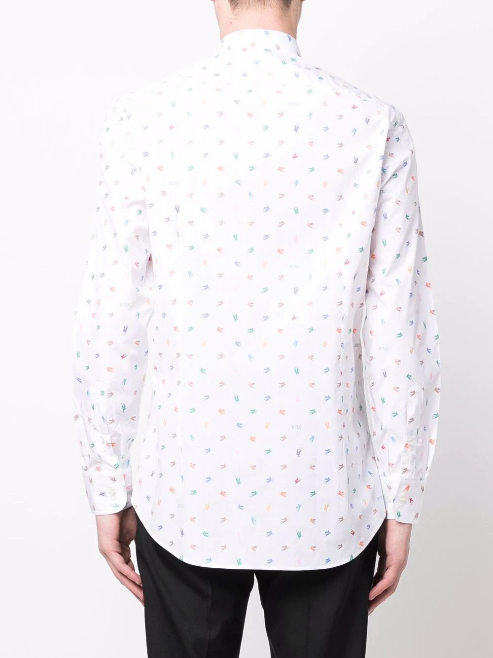 Pegaso-print long-sleeve shirt - 4