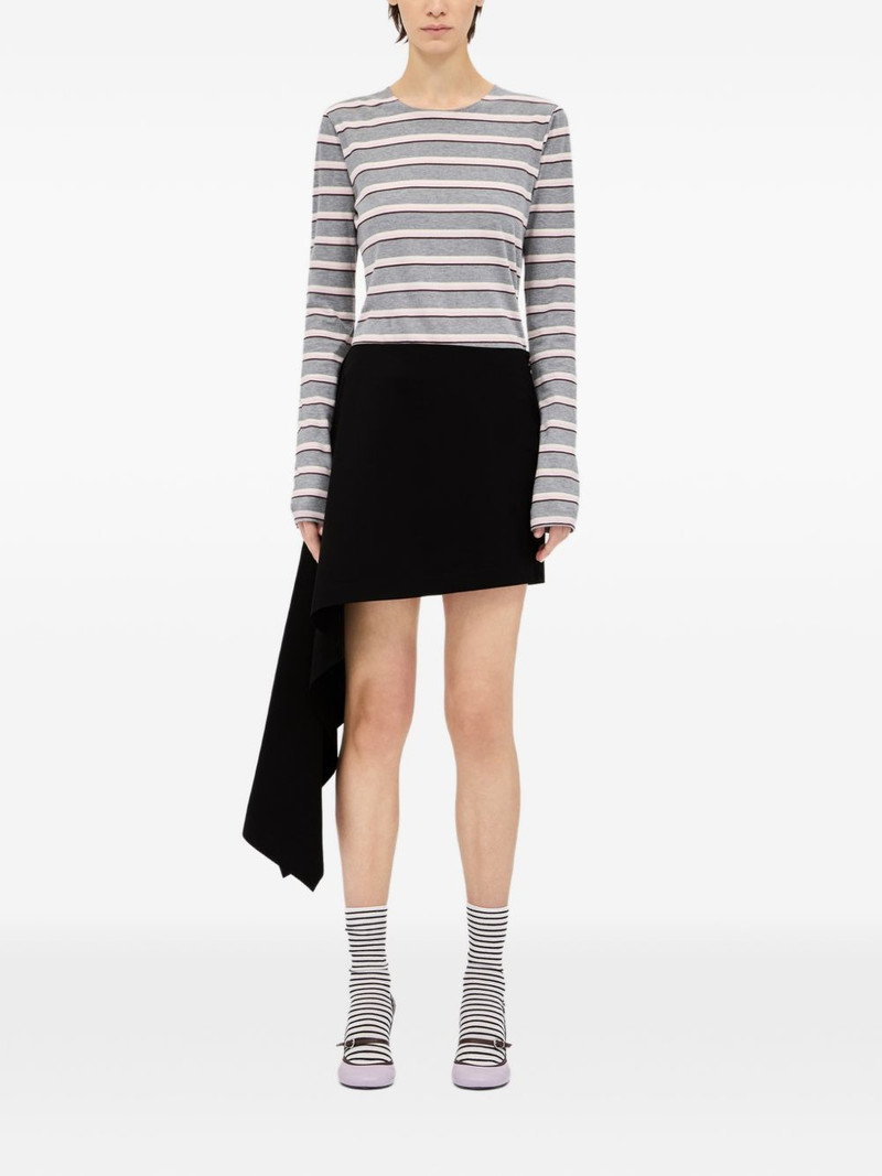 MSGM draped asymmetric mini skirt outlook