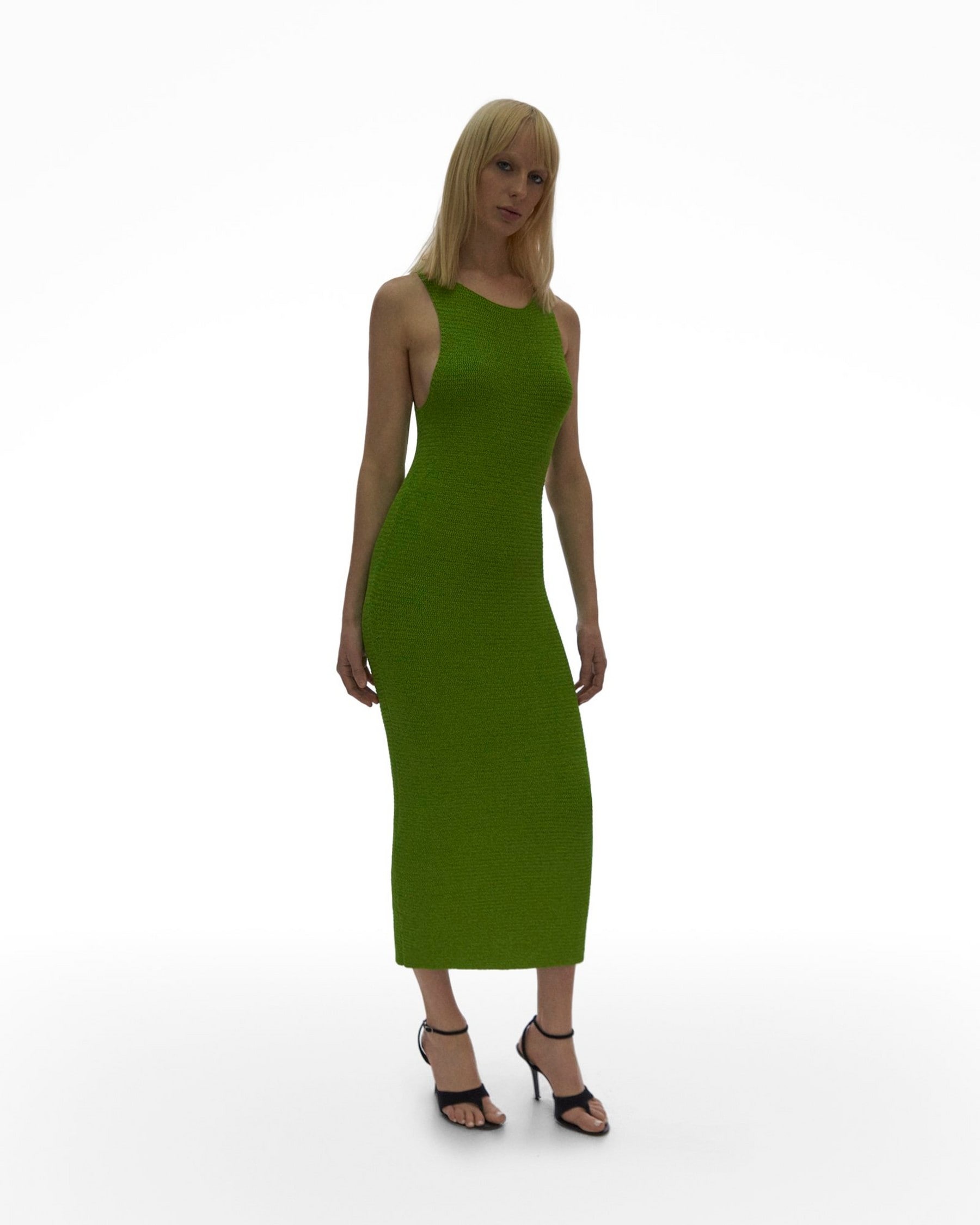 RIBBON KNIT TANK DRESS - 5