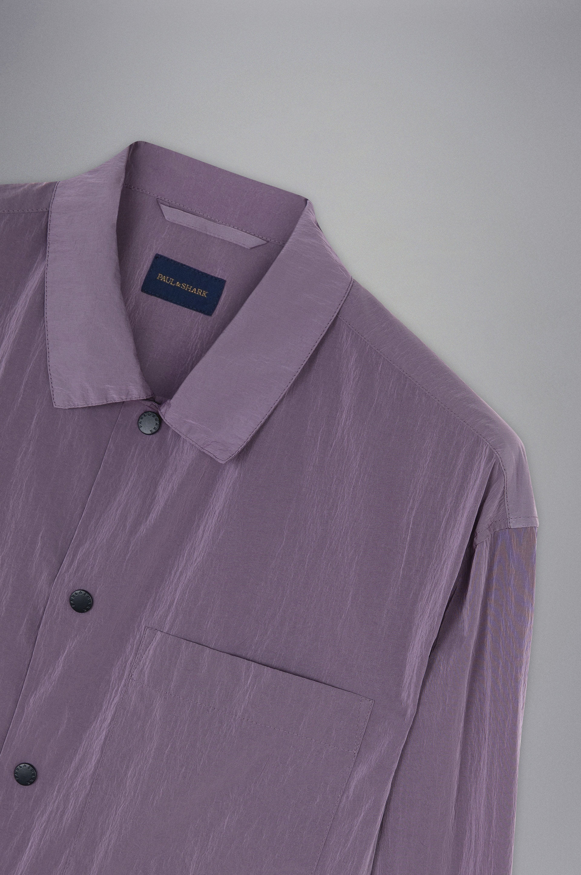 GARMENT DYED NYLON OVERSHIRT - 5