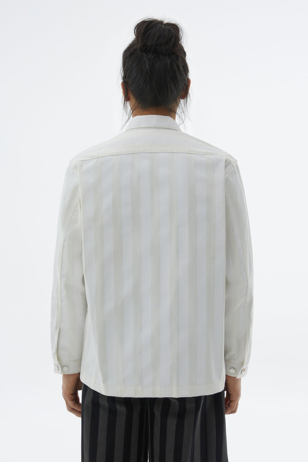 WHITE STRIPED SHIRT - 7