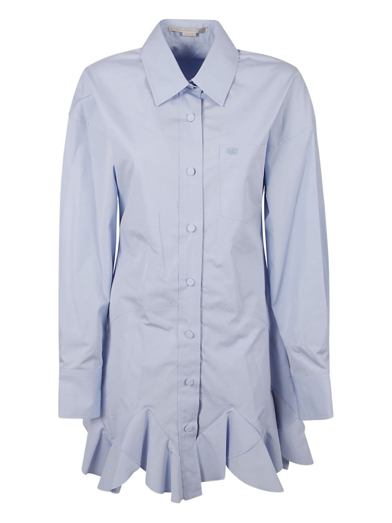 ruffled shirt mini dress 1