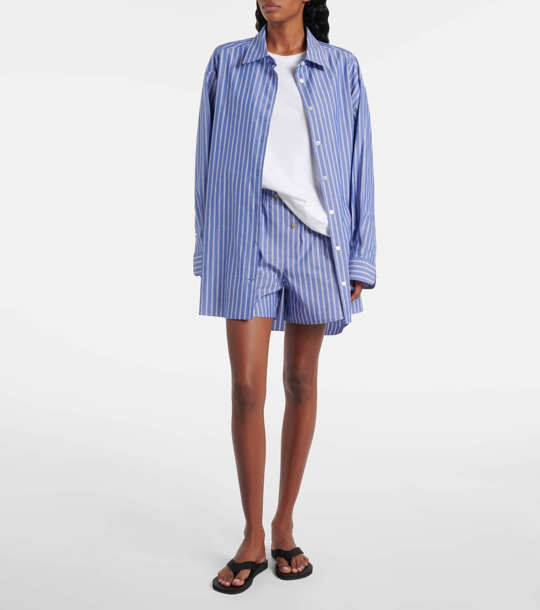 Luka striped cotton poplin shirt - 2