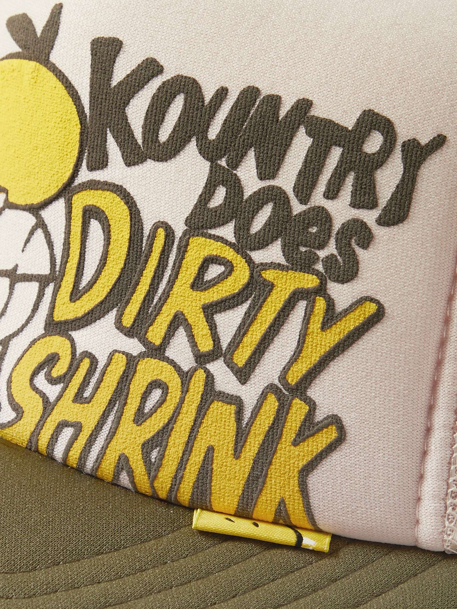 Dirty Shrink Printed Colour-Block Scuba and Mesh Trucker Cap - 4