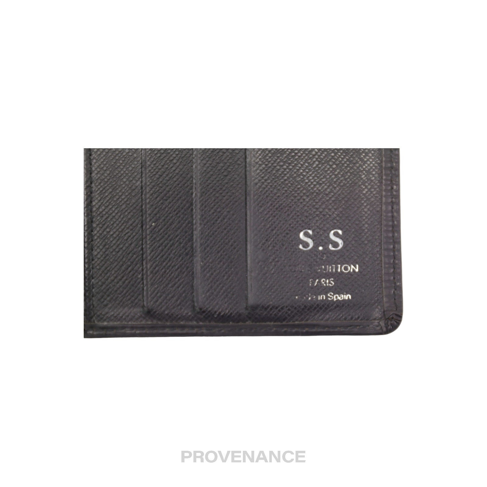 Louis Vuitton 6CC Bifold Wallet in Black Epi Noir Leather - 7