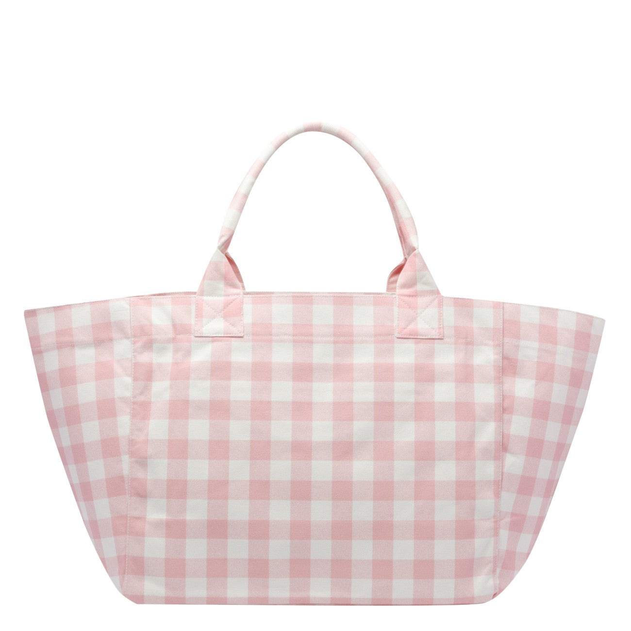 Ganni Women Xxl Vichy Logo Shopper Bag - 3