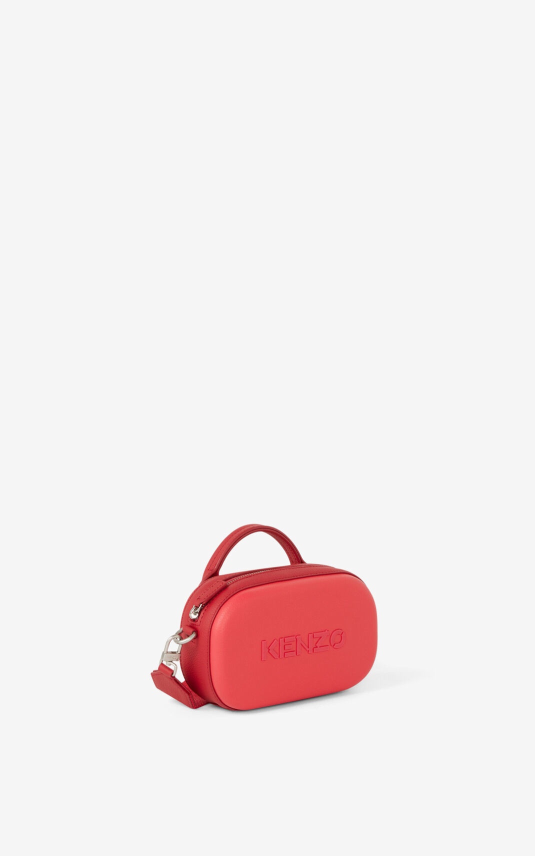 KENZO Logo small leather cross-body bag - 4