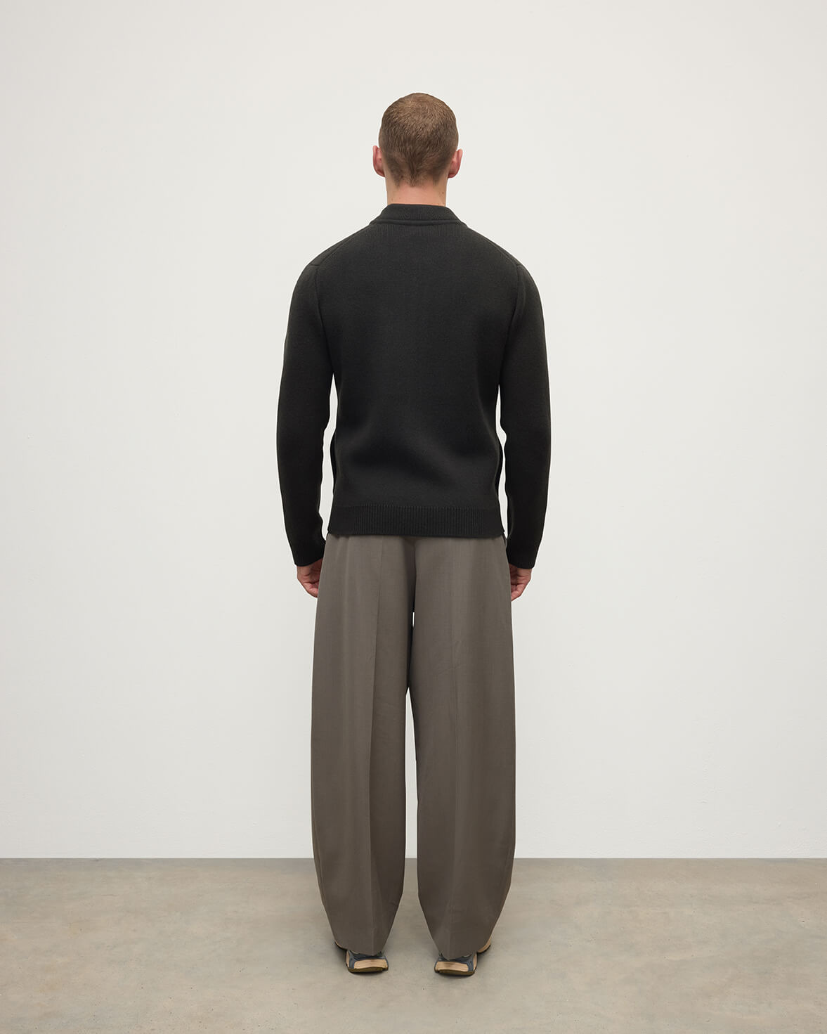 Cashmere Milano Stitch Grey Zip Jacket - 4