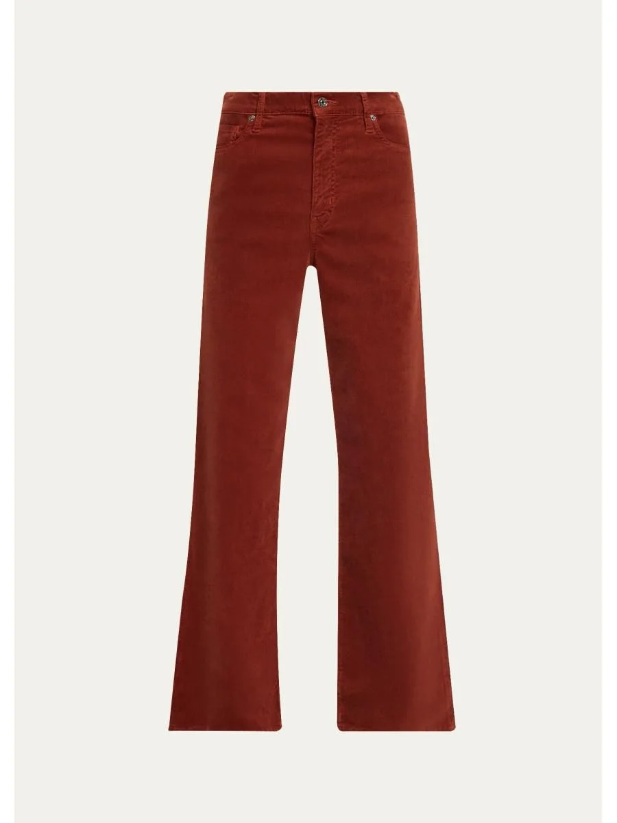 Le Slim Palazzo Corduroy Jeans - 1