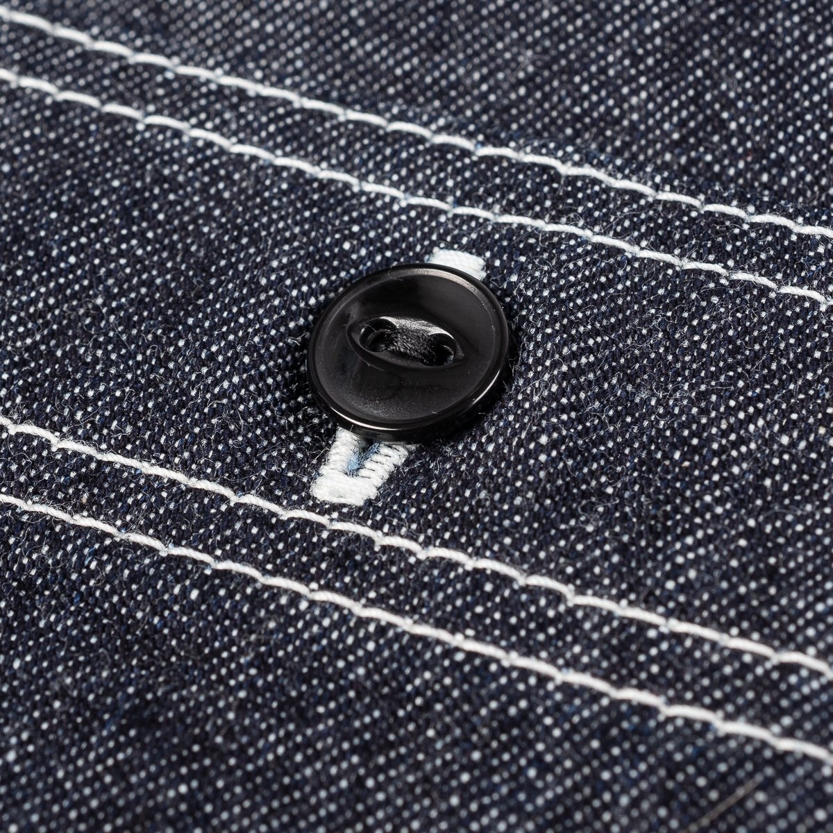 IHSH-322-IND 10oz Selvedge Denim Work Shirt - Indigo - 11