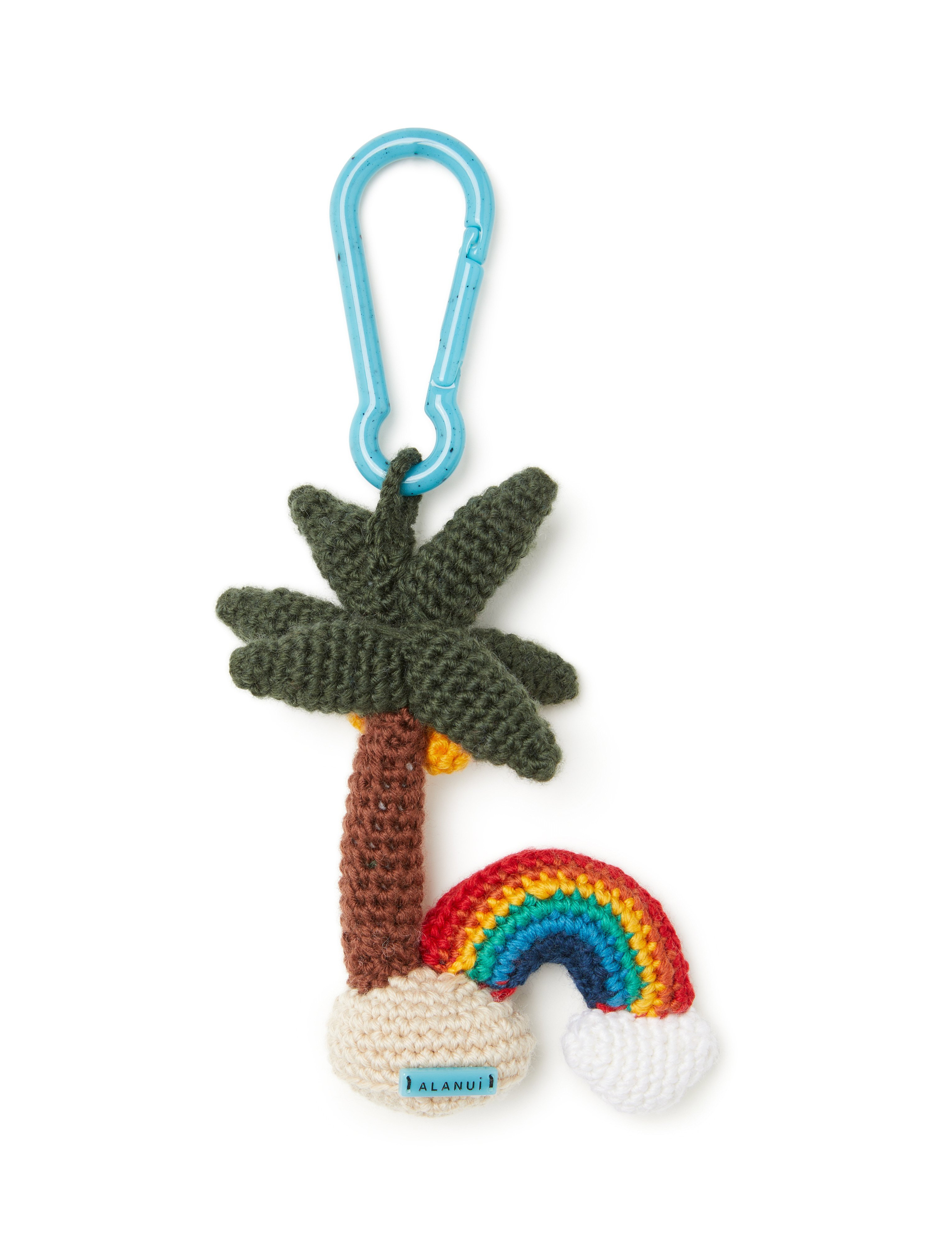 Palm & Rainbow Amigurumi Crochet Keyring - 2