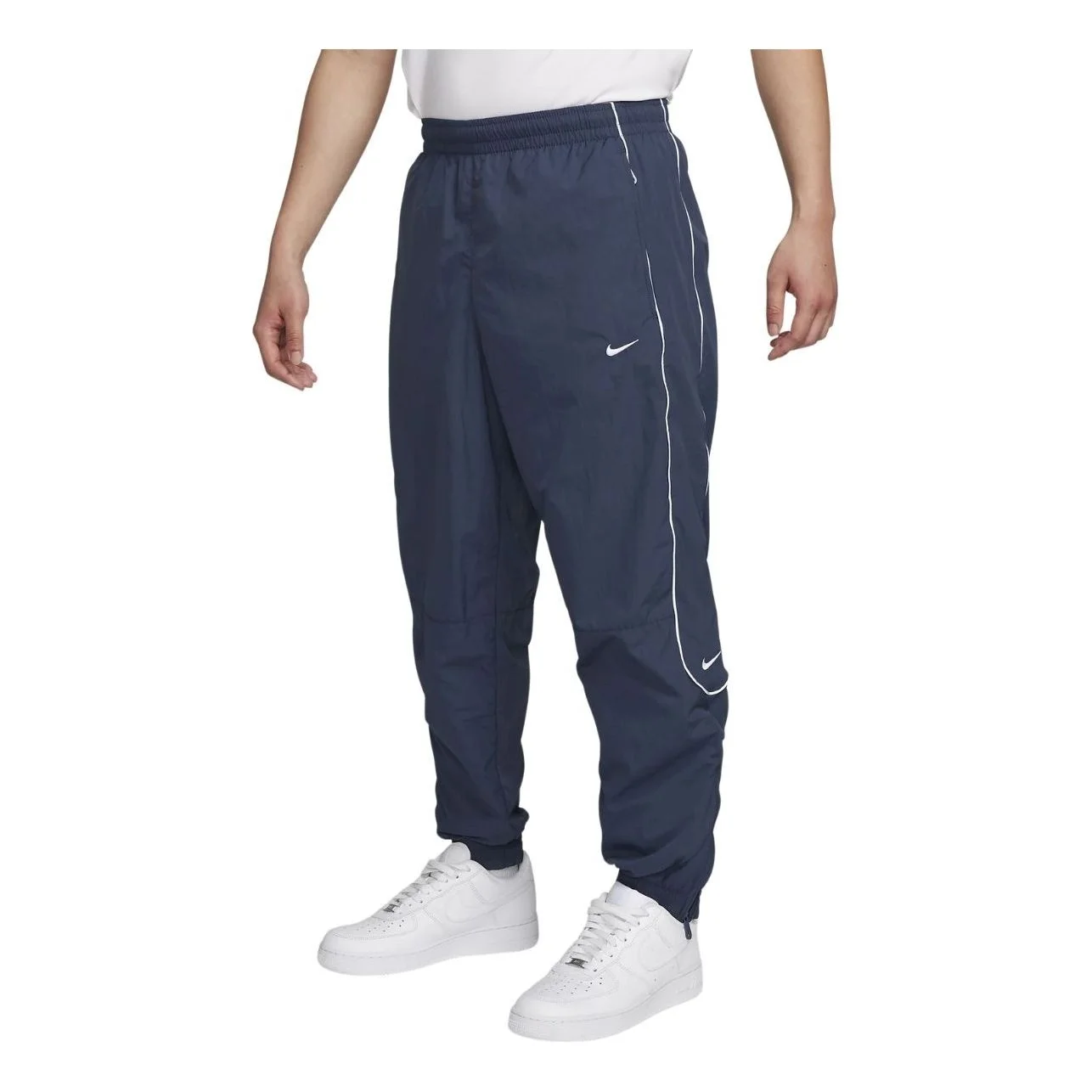 Nike Solo Swoosh Knit Zippered Pants 'Thunder Blue' FB8621-437 - 1