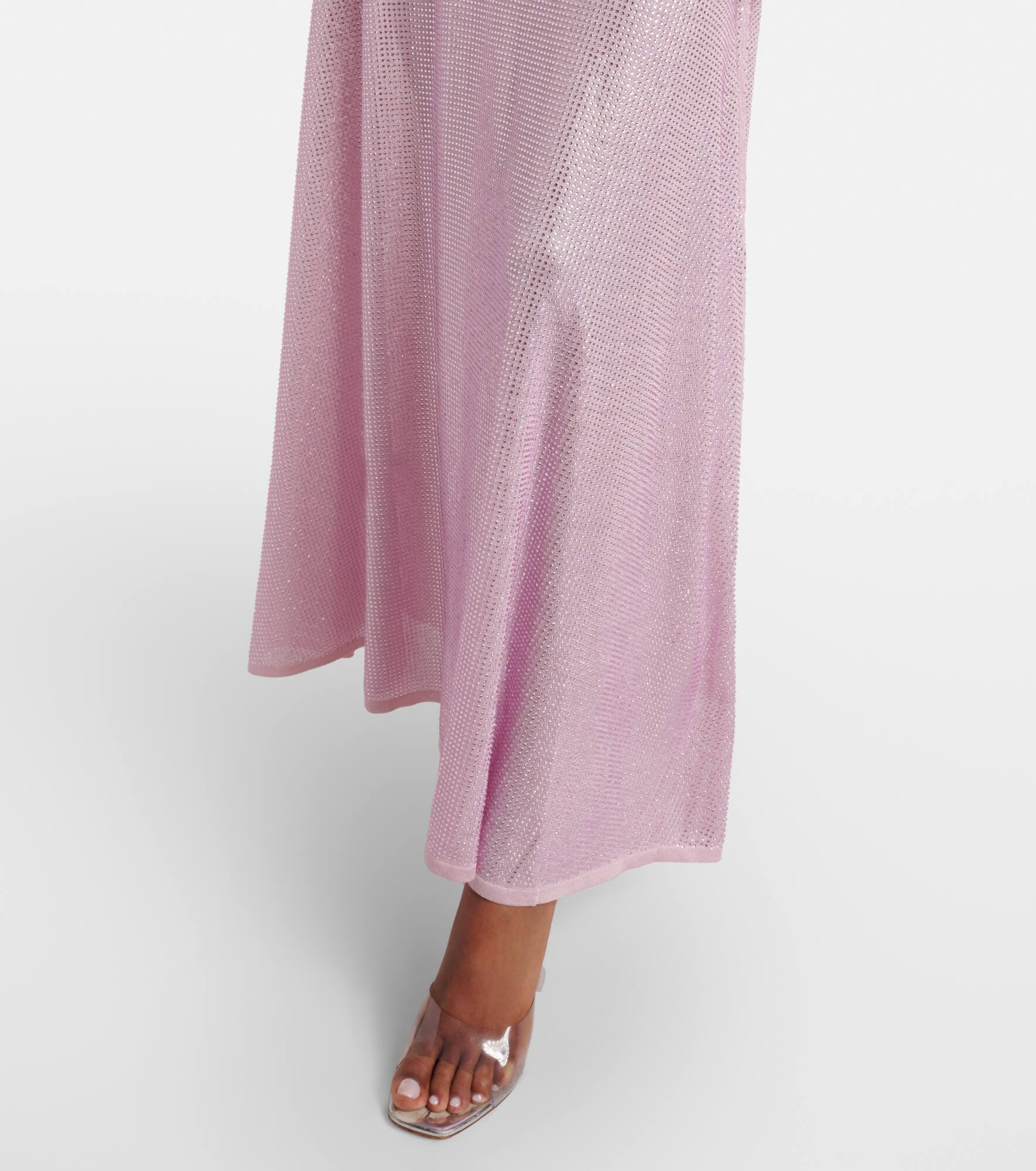 Ruched sequined maxi dress - 5