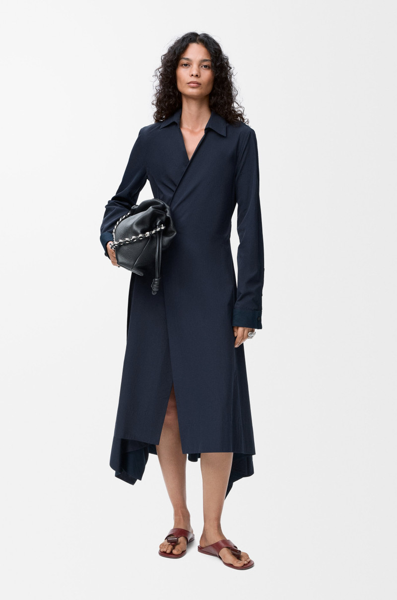 Loewe Draped dress in cotton outlook