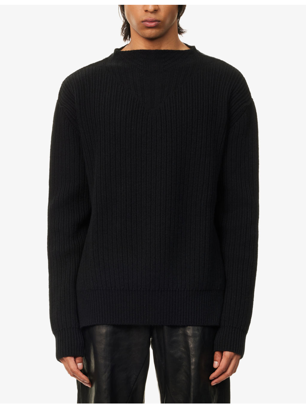 Fisherman Ribbed Wool Jumper - 3