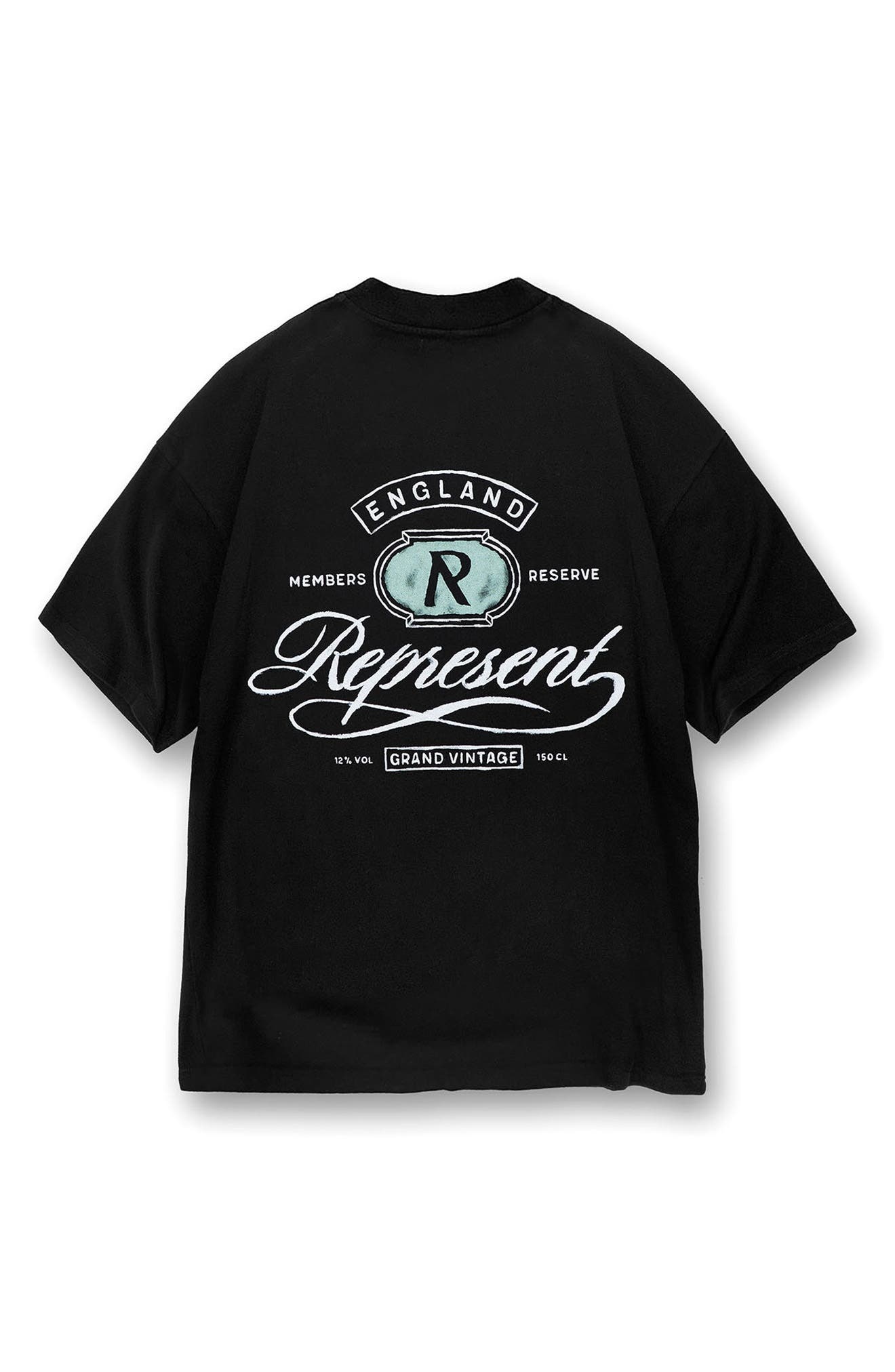 Represent Grand Vintage Graphic T-Shirt in Jet Black at Nordstrom - 6