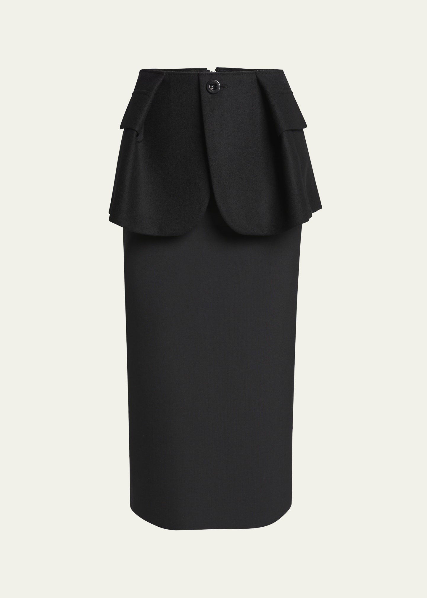 Blazer Peplum Detail Midi Skirt - 1