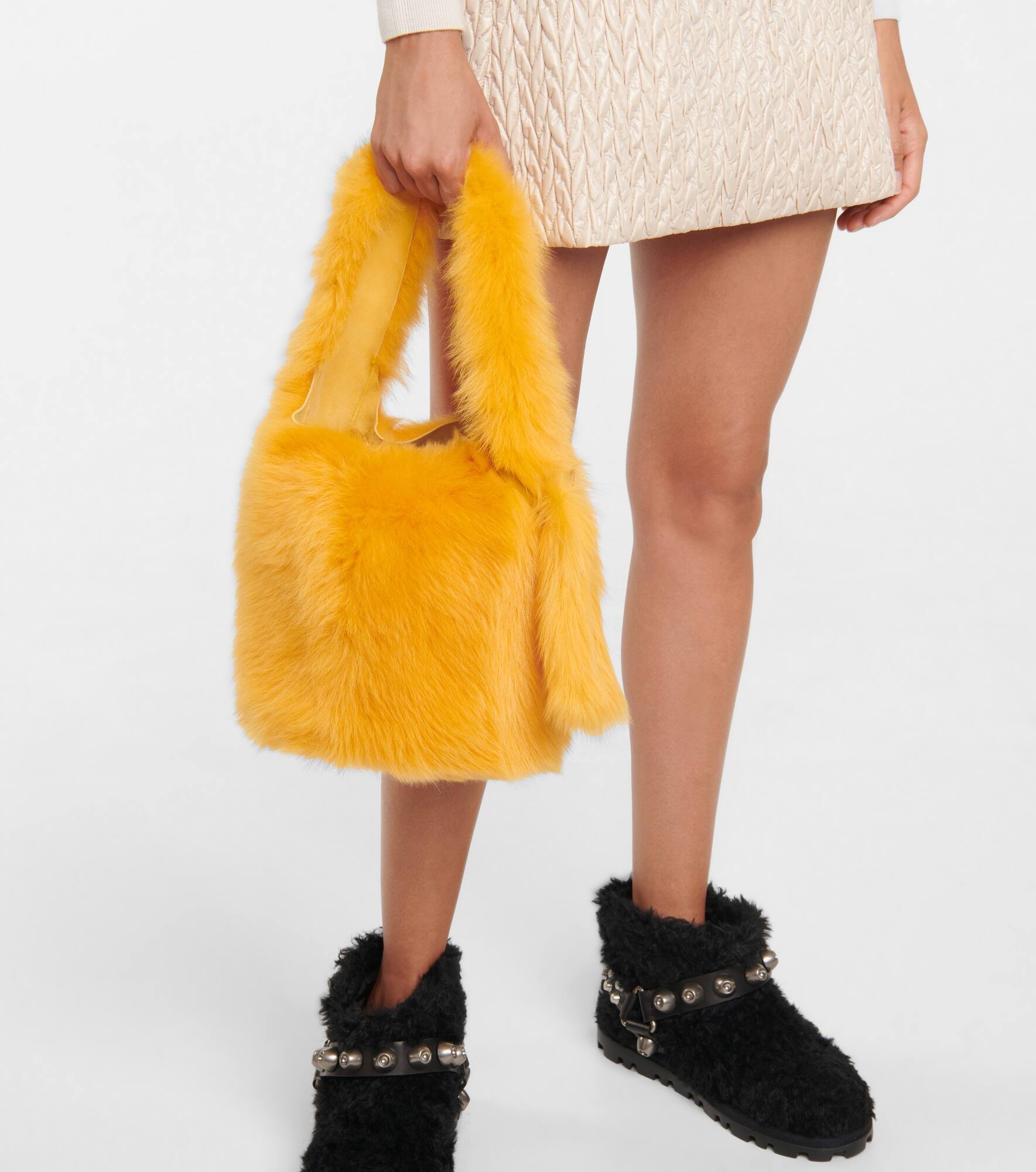 Shearling shoulder bag - 2