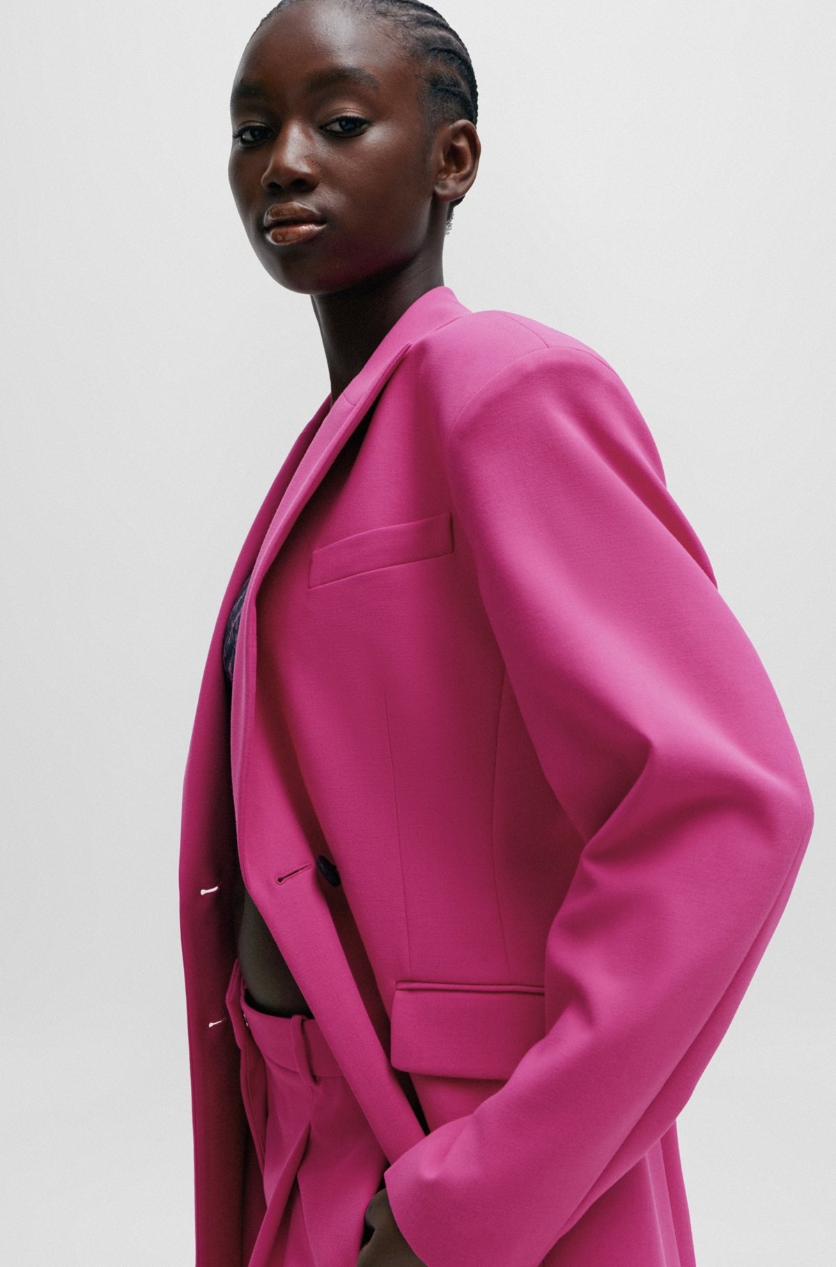REGULAR-FIT JACKET WITH OFF-CENTER CLOSURE - 6