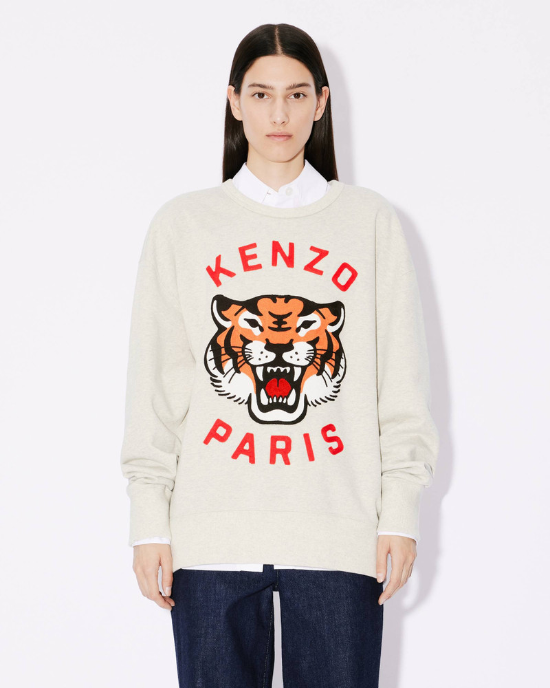 'KENZO Lucky Tiger' embroidered oversized genderless sweatshirt 10
