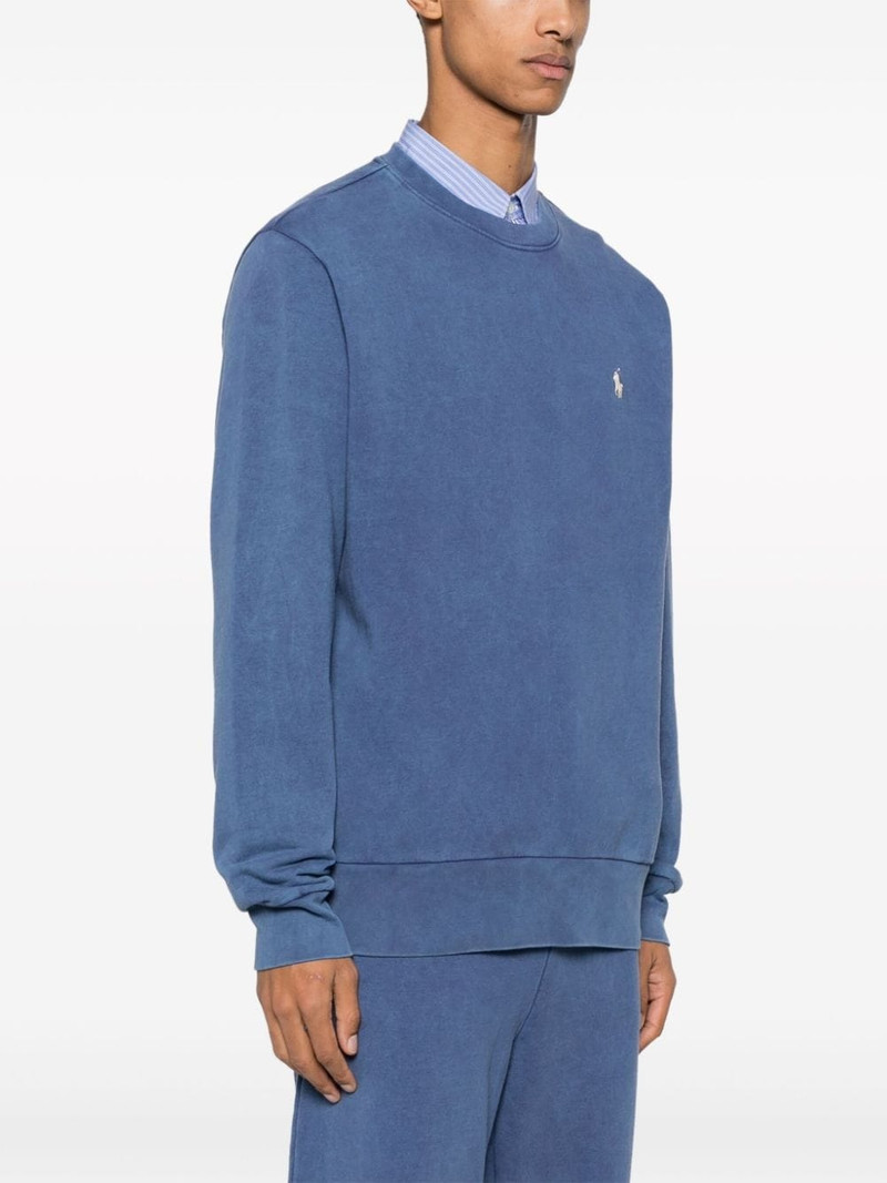 logo-embroidered cotton sweatshirt 3