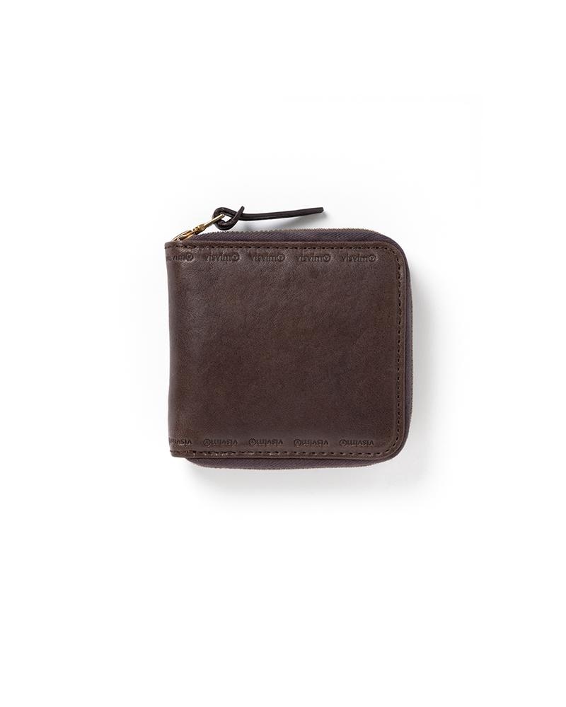 LEATHER BI-FOLD DK.BROWN - 1