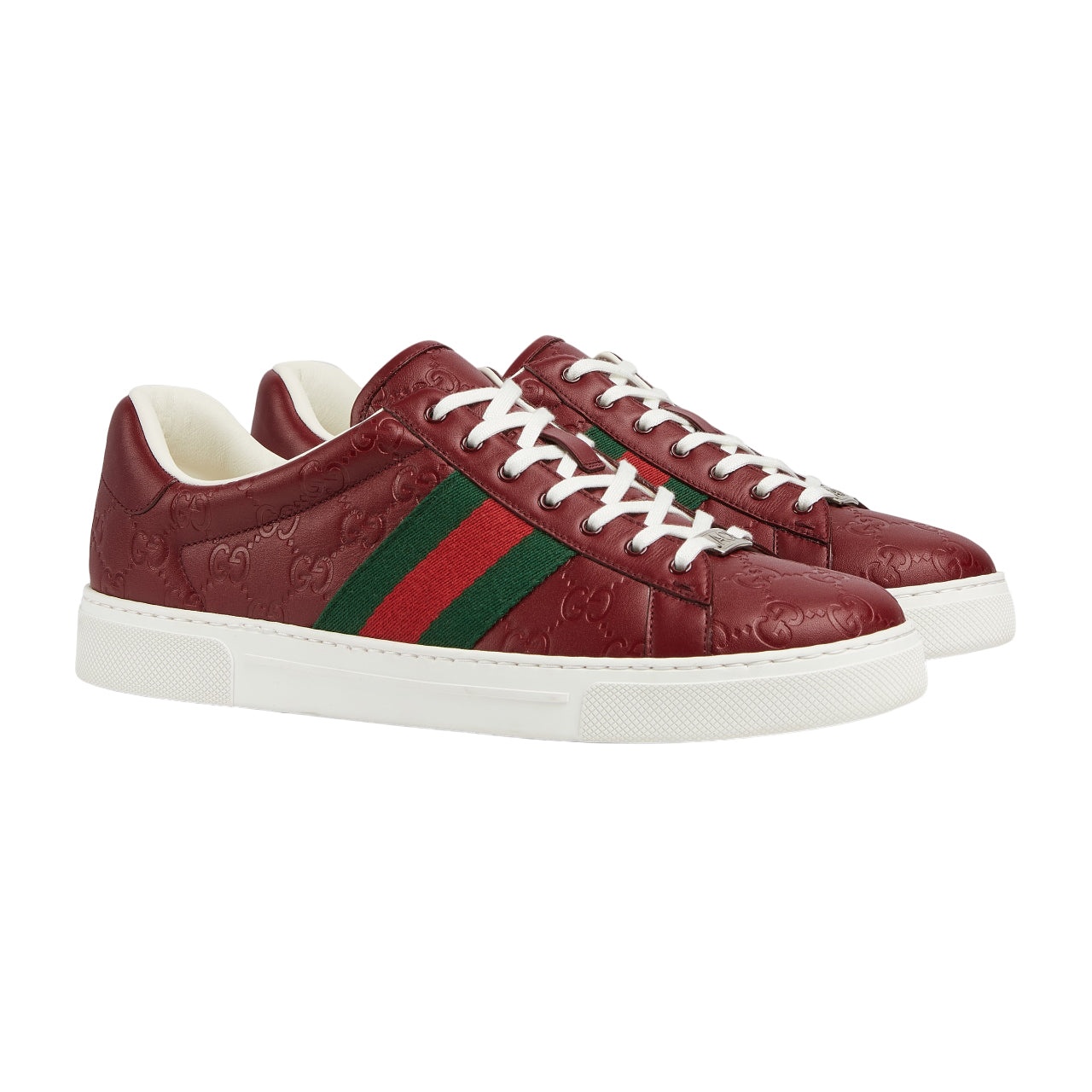 Gucci Ace Leather 'Red Monogram' 757892-AADSP-6247 - 2